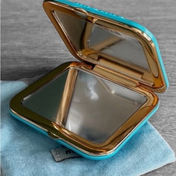 Miu Miu BLUE Double Sided Dual Makeup  Mirror  NIB - Picture 4 of 7